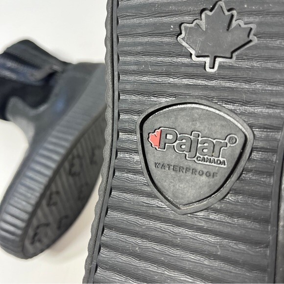 PAJAR Caline Platform Waterproof Leather Booties in Black 39 - Picture 12 of 16